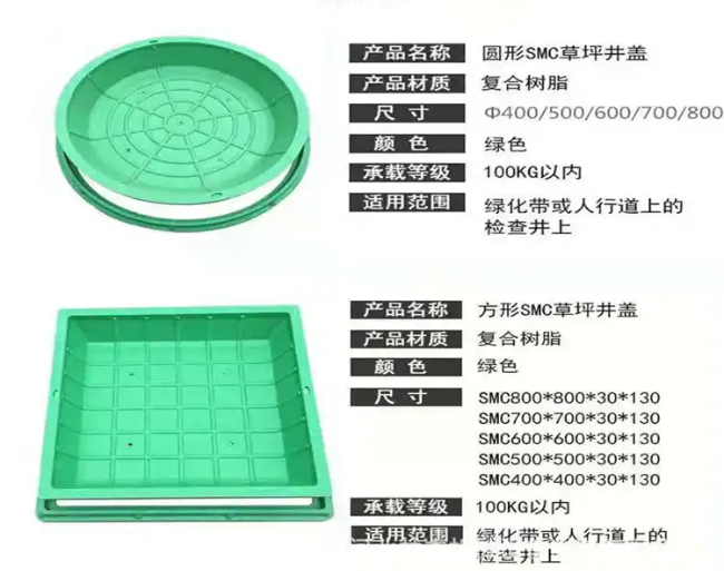 松溪树脂复合种植井盖展示